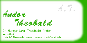 andor theobald business card